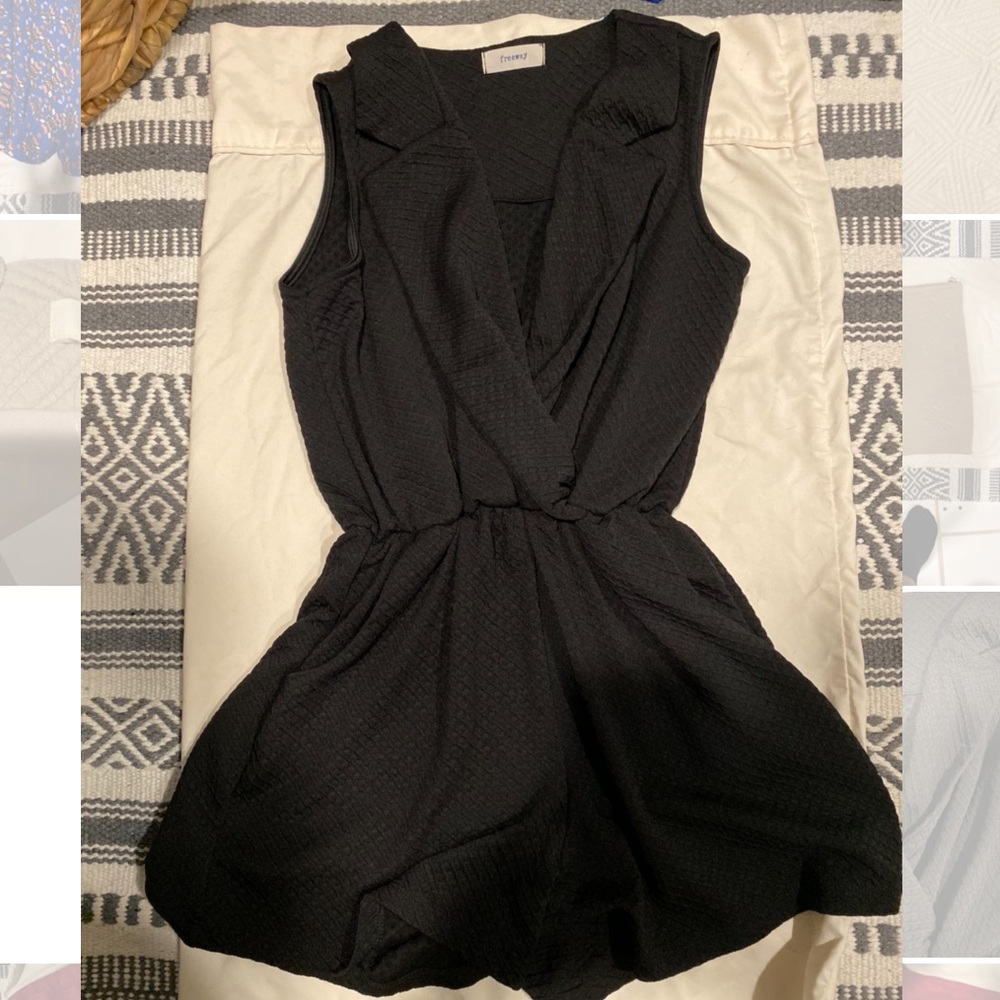 Tuxedo style romper